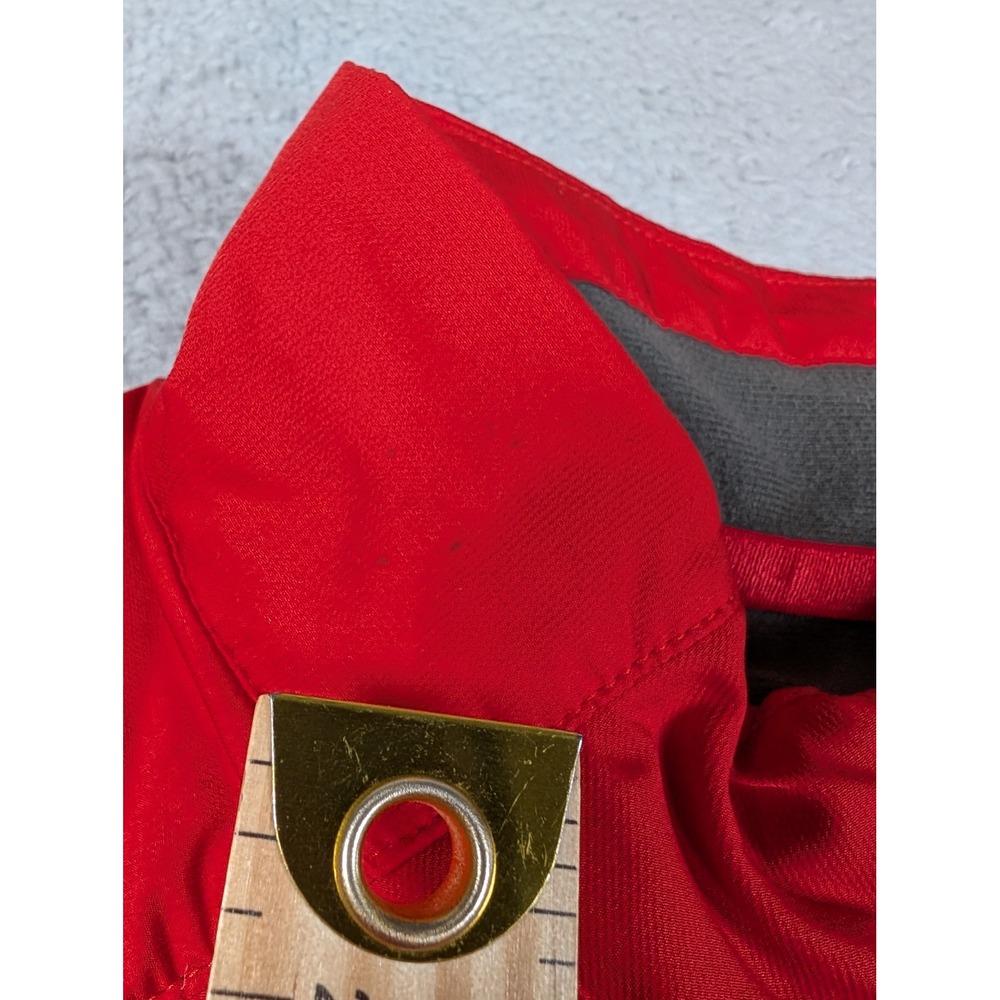 Salomon ClimaWind Mens Large Red Grey Full Zip Running Cycling Jacket L - Picture 6 of 12